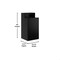 Flash Furniture Dell Receptacle Enclosure for 32 Gallon Trash Cans w/8-in Drop Hole and Upper Tray Shelf, Blk GC-M-196-BLK-GG - alternate 9